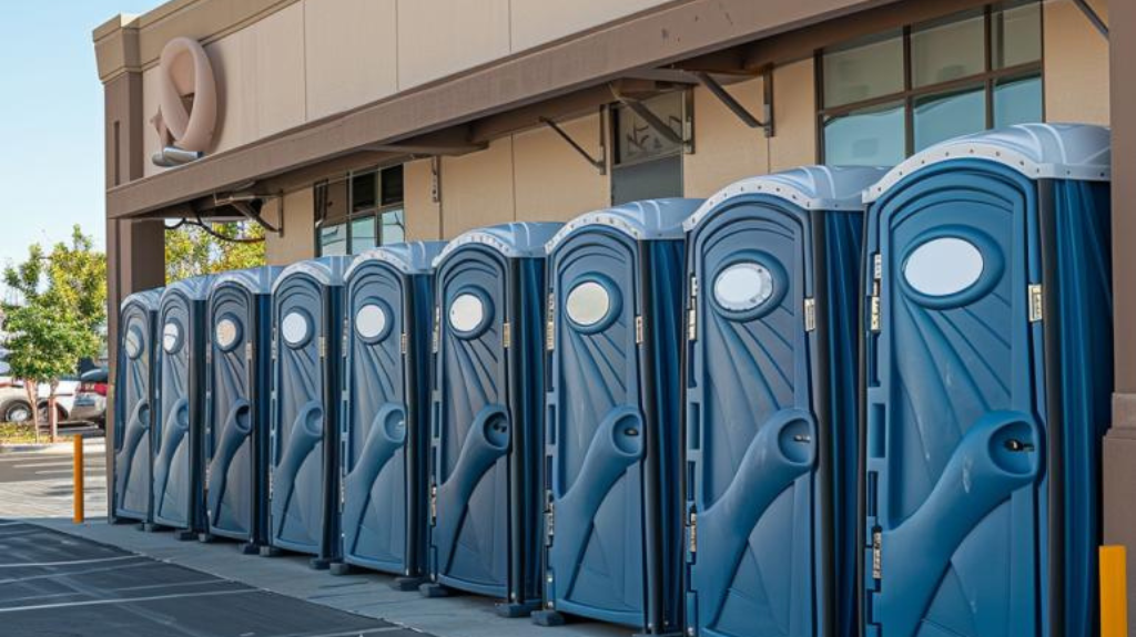Deluxe restroom trailer